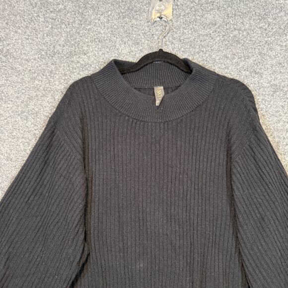 Rhone Sweater Womens Large Black Balloon Sleeve Oversized Bohemian Pullover - Picture 3 of 7